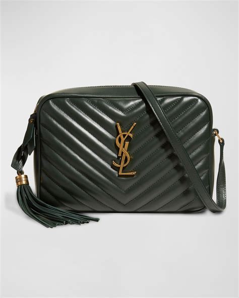 Lou Medium YSL Camera Bag with Tassel in Quilted Leather